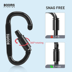 Booms Fishing 1/9Pcs Survival D-ring Carabiner Clip Screw Lock Travel Hook Aluminum Aalloy Buckle Carabiner Camp Equipment - About Camping