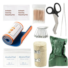 Survival First Aid Kit Supplies Emergency Medical Military Trauma Bag About Camping
