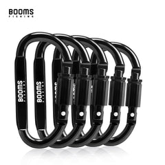 Booms Fishing 1/9Pcs Survival D-ring Carabiner Clip Screw Lock Travel Hook Aluminum Aalloy Buckle Carabiner Camp Equipment - About Camping