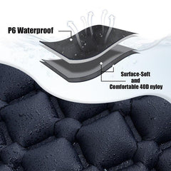 Ultralight 550g Inflatable Camping Mattress with Pillow for Travelling and Hiking - About Camping