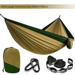 Camping Hammock Single & Double Portable and Lightweight High-strength parachute fabric - About Camping