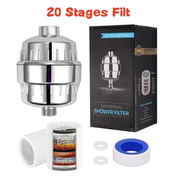 Shower Water Filter Remove Chlorine Chloramine Fluoride Heavy Metals