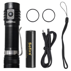 Sofirn SC18 LED Torch Rechargeable 1800lm Pocket EDC Flashlight Super Bright SST40 - About Camping