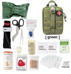 Survival First Aid Kit Supplies Emergency Medical Military Trauma Bag About Camping