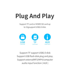 T&G Ultra-Compact Bluetooth Speaker High-Quality 3D Stereo Waterproof About Camping