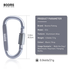 Booms Fishing 1/9Pcs Survival D-ring Carabiner Clip Screw Lock Travel Hook Aluminum Aalloy Buckle Carabiner Camp Equipment - About Camping