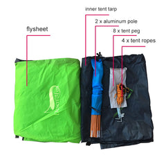 Camping Tent for 2 Person Aluminum Pole Lightweight Breathable - About Camping