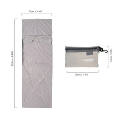 Sleeping Bag Liner 70*210cm Lightweight Polyester Pongee Pillowcase - About Camping