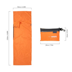 Sleeping Bag Liner 70*210cm Lightweight Polyester Pongee Pillowcase About Camping