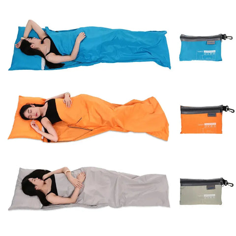 Sleeping Bag Liner 70*210cm Lightweight Polyester Pongee Pillowcase About Camping