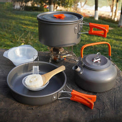 Camping Cookware Set Aluminum