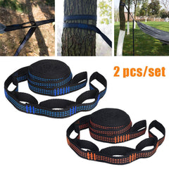 2Pcs Hammock Straps Special Reinforced Polyester Straps 5 Ring High Load-Bearing Barbed Outdoor Camping Hammock Straps 200*2.5cm - About Camping