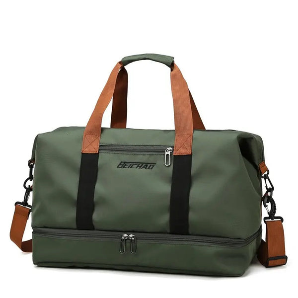 Travel Tote Bag Large Capacity Waterproof Dry/Wet Separation Gym Yoga Bag