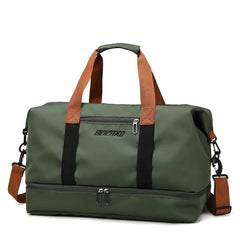 Travel Tote Bag Large Capacity Waterproof Dry/Wet Separation Gym Yoga Bag