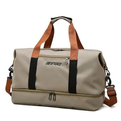 Travel Tote Bag Large Capacity Waterproof Dry/Wet Separation Gym Yoga Bag