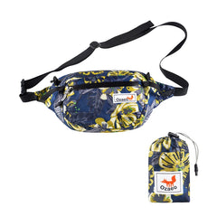 Best Hiking Waist Pack 2L Waterproof Fanny Pack for Men Women_Yellow flower color