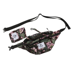 Best Hiking Waist Pack 2L Waterproof Fanny Pack for Men Women_Pink flower color