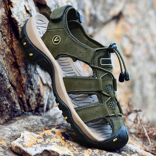 Outdoor Hiking Sandals for Men & Women | Premium Leather, Waterproof & Non-Slip
