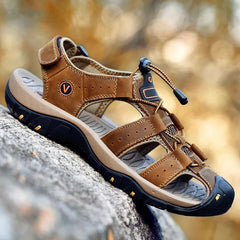 Outdoor Hiking Sandals for Men & Women | Premium Leather, Waterproof & Non-Slip