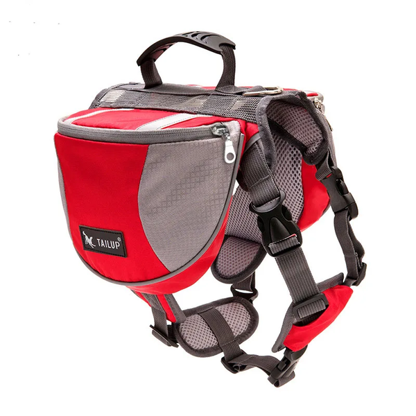 Best Dog Harness Backpack Reflective Adjustable S M L Hiking Camping