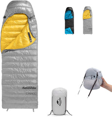 Best Ultralight Sleeping Bag (-11°C): CW400 Duck Down, Lightweight & Warm by Naturehike