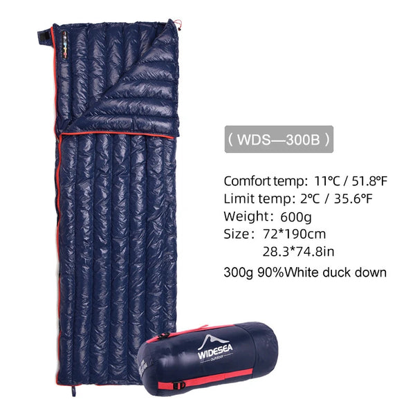 Best Ultralight Sleeping Bag (-5°C): Warm 800-FP Down HyperDRY by Widesea