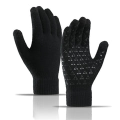 Beanie Hat Scarf and Touchscreen Gloves Set | High-quality Wool Thick Fleece