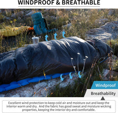 Best Ultralight Sleeping Bag (-11°C): CW400 Duck Down, Lightweight & Warm by Naturehike