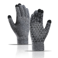 Beanie Hat Scarf and Touchscreen Gloves Set | High-quality Wool Thick Fleece