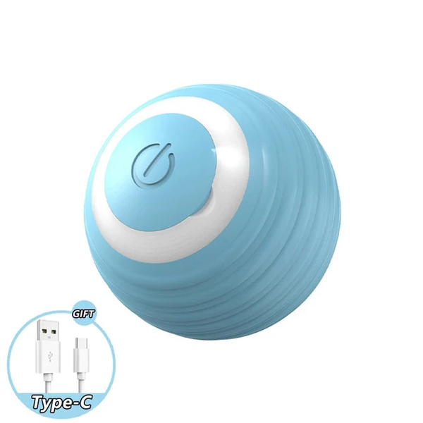 Interactive Cat Ball Toy Pet Silicone Premium Rechargeable with Light