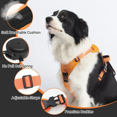 Best Dog Harness with Retractable Leash 2-in-1 No Pull Puppy Harness About Camping