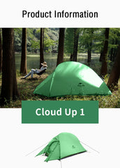 Lightweight Waterproof Camping Tent | Naturehike Upgraded Cloud-Up 1-2 Person About Camping