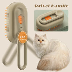 Cat Steam Brush Dog Hair Removal 3-in-1 Electric Spray Hair Brushes About Camping