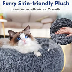 Dog Bed Calming Cat Bed Super Soft Fluffy Washable Anti-Anxiety 40-90cm About Camping