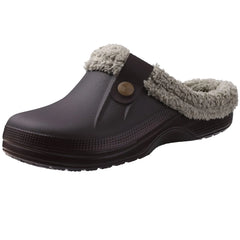 Warm UGG Clogs Slippers Women's Men's EVA Waterproof Non-slip_Brown color