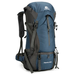 Hiking Backpack 70L Waterproof & Lightweight | Free Rain Cover_Dark blue color