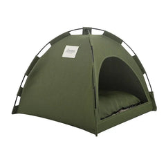 Pup Tent for Dogs Cats Dog Bed Pet Tent Camping_Army green color