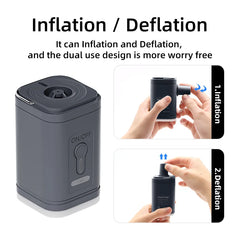 Rechargeable Air Pump with LED Light: Compact and Powerful About Camping