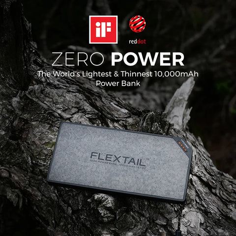 Flextail Zero Power 10,000C - Ultra-Lightweight 145g Power Bank | 22.5W Fast Charge